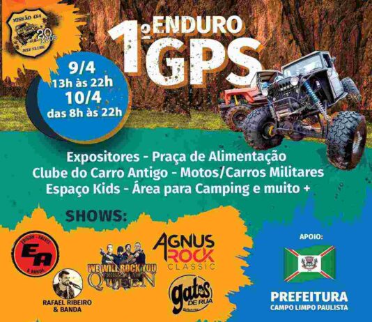 1º ENDURO GPS será no próximo fim de semana, em Campo Limpo enduro