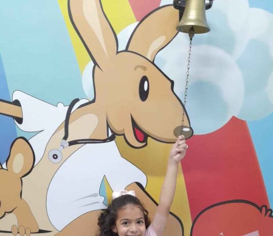 Giovanna toca o SINO DA VITÓRIA no Grendacc. Fim do tratamento giovanna