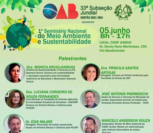 Meio Ambiente e Sustentabilidade: OAB local fará seminário seminário