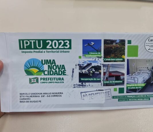 IPTU 2024: Aposentados de Campo Limpo podem pedir isenção iptu