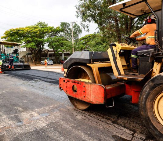 Rua do Bom Jardim recebe ASFALTO SUSTENTÁVEL asfalto