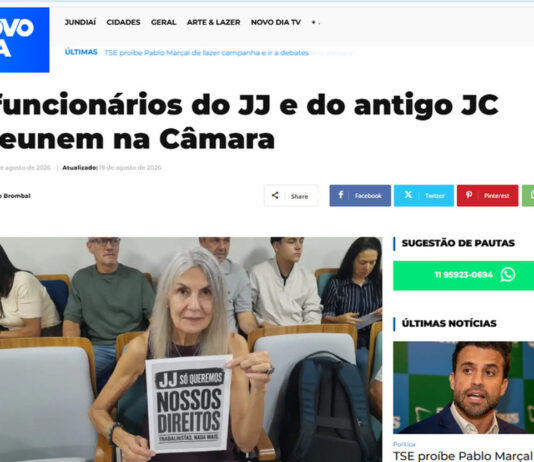 JJ e JC: Jornais on-line registram drama dos ex-funcionários jj