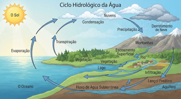 água
